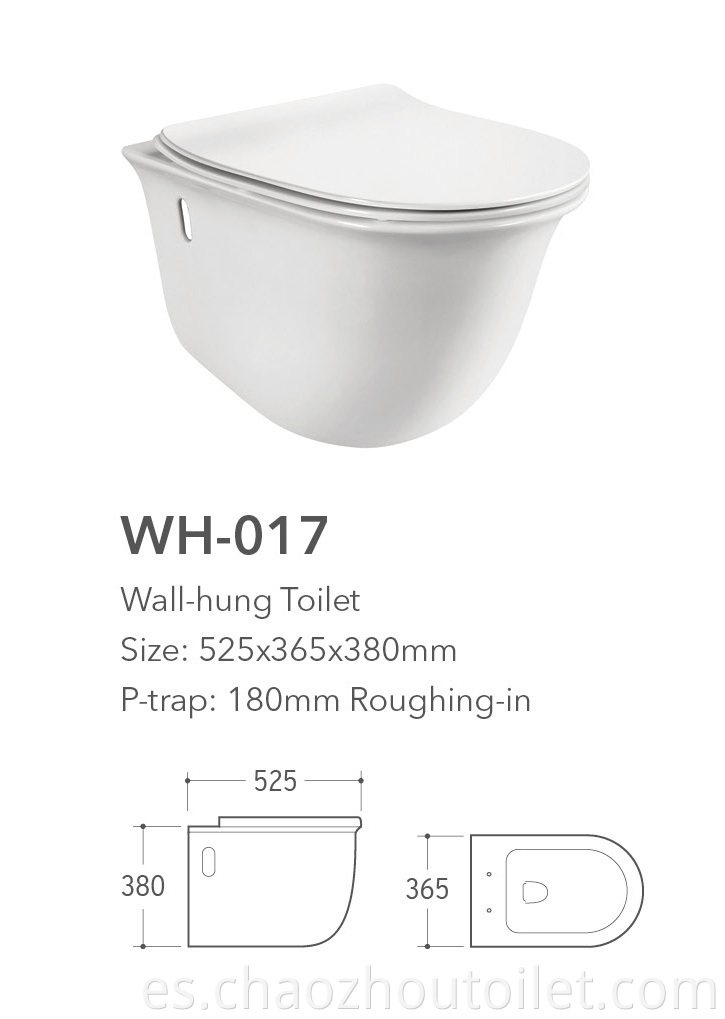 Wh 017 Wall Hung Toilet